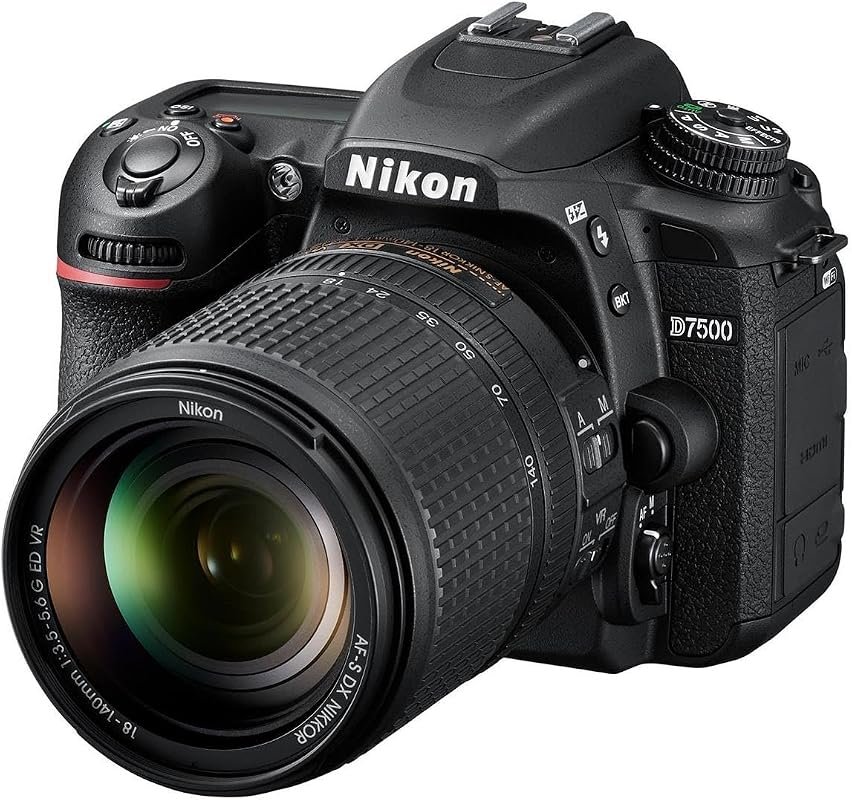Nikon D7500 DSLR with 20.9MP Sensor and DX Nikkor 18‑140mm f/3.5‑5.6G ED VR Lens 