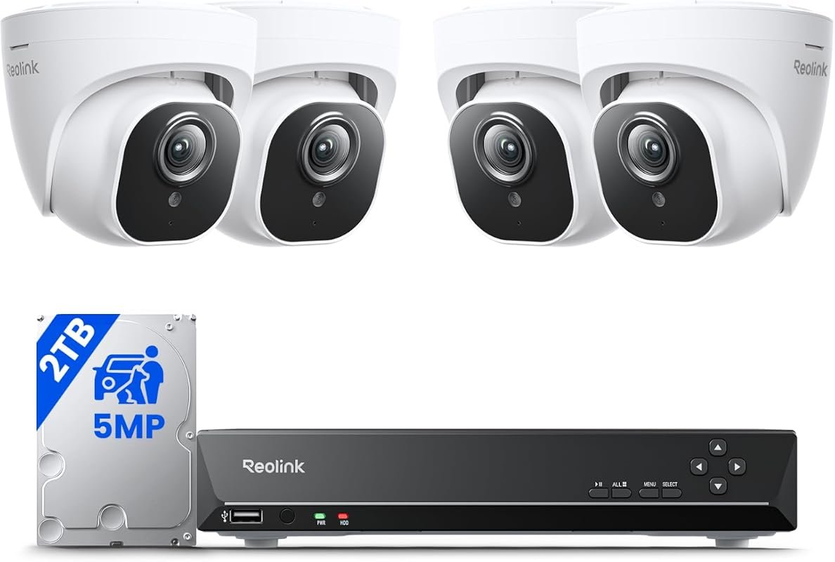 REOLINK 8‑Channel 5MP Home Security Camera System with 2TB HDD – Model