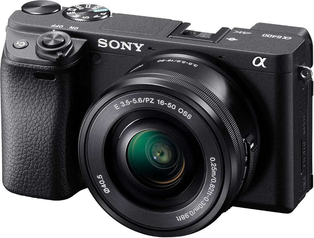 Sony Alpha a6400 Mirrorless Camera – APS-C, Real-Time Eye AF, 4K Video