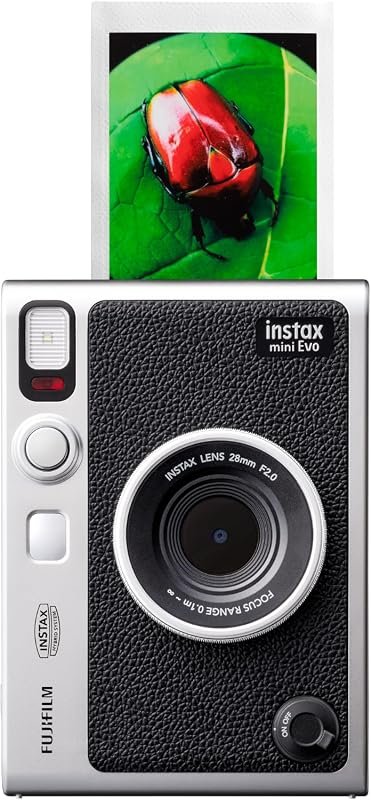 Fujifilm Instax Mini EVO Instant Camera – Hybrid Design, Customizable 