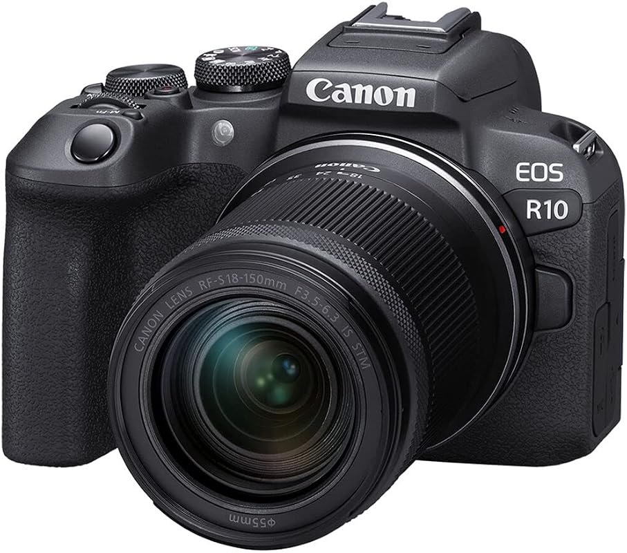 Canon EOS R10 with RF‑S18‑150mm F3.5‑6.3 STM Lens Kit, Vlogging Camera