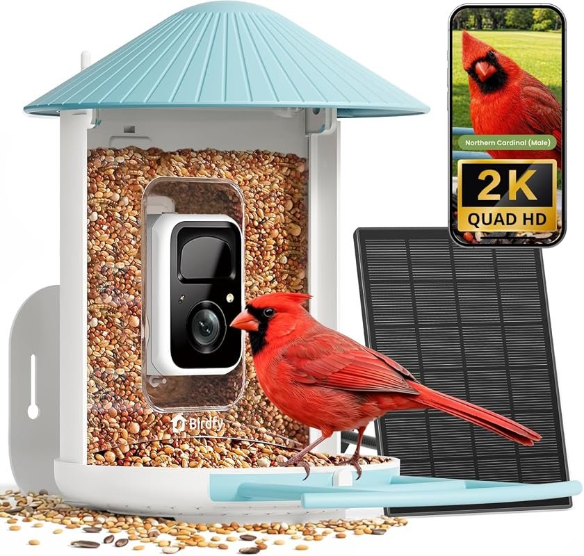 Birdfy NETVUE Feeder 1 Smart Bird Feeder with 2K AI Camera, Real‑Time 