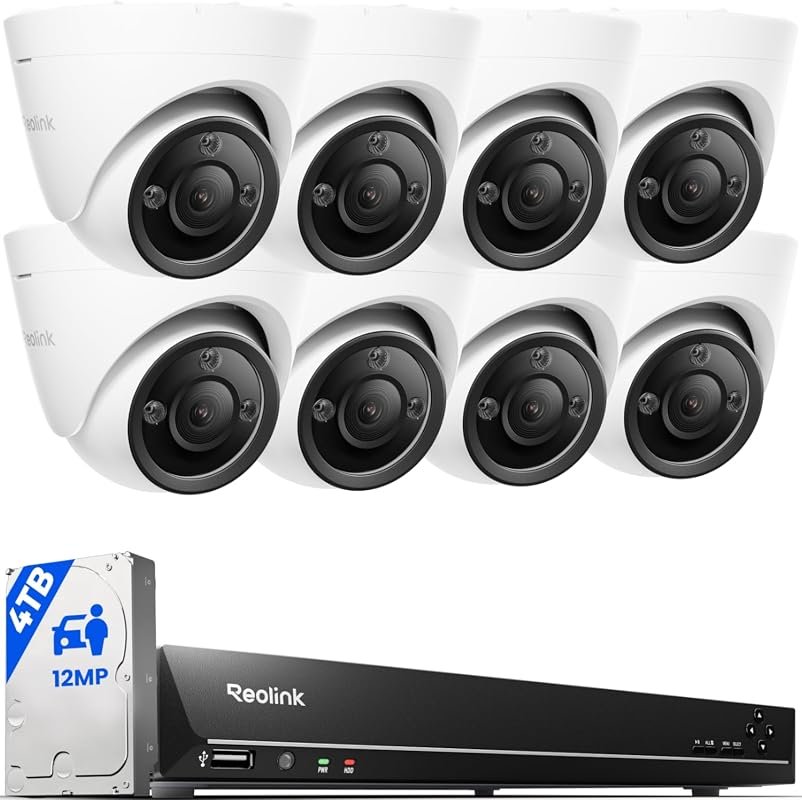 REOLINK 16‑Channel 12MP PoE Security Camera System with 4TB HDD – Mode