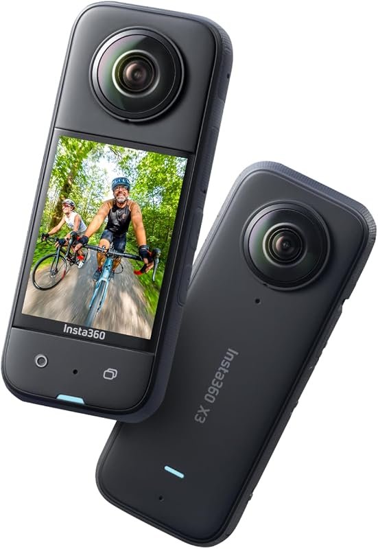 Insta360 X3 360 Action Camera with 5.7K 360° video, waterproof design, 4K mode