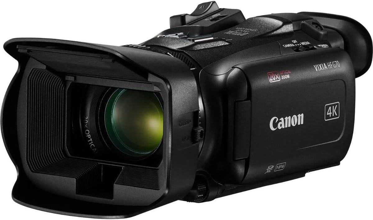 Canon VIXIA HF G70 4K Camcorder with 20x Optical Zoom, Image Stabiliza