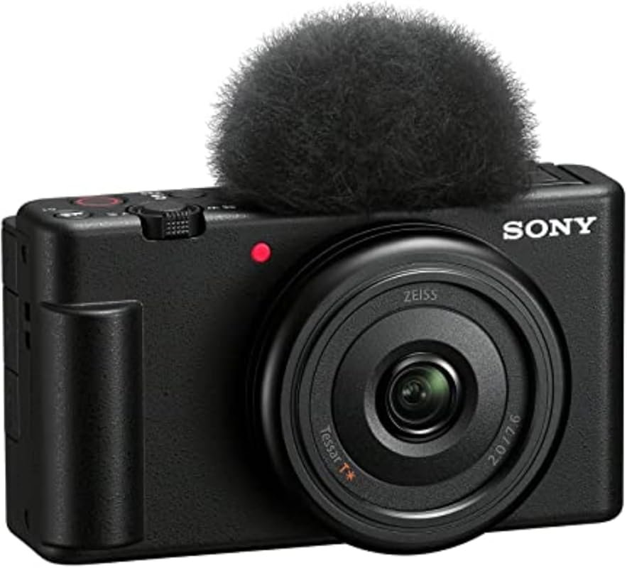Sony ZV‑1F compact digital camera delivering 4K video, fast autofocus,