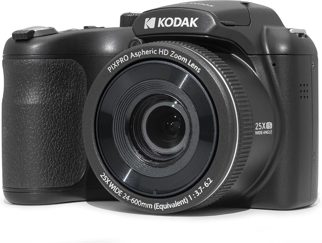 Kodak PixPro AZ255 16MP Camera featuring 25× Optical Zoom, AA batterie