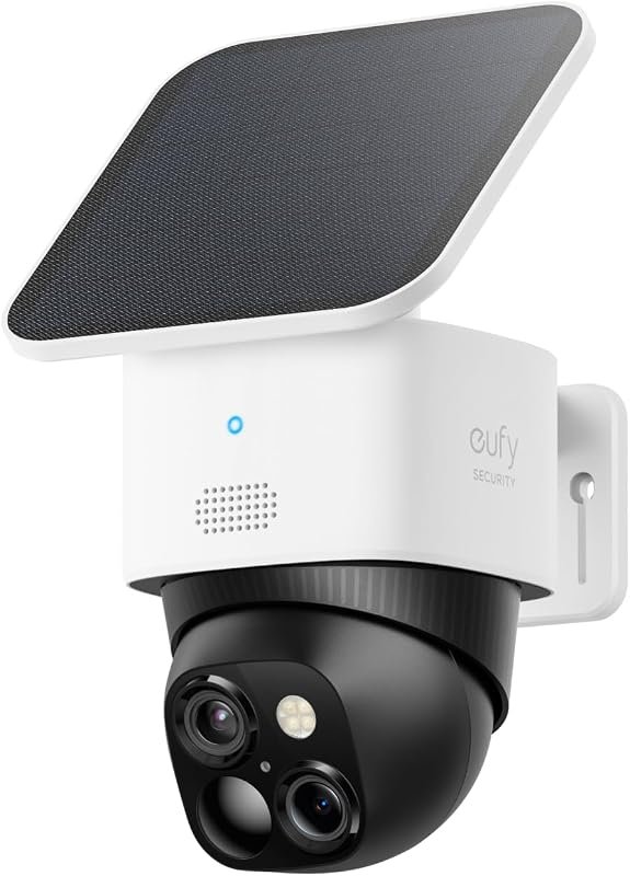eufy SoloCam S340 3K Dual‑Lens Solar Security Camera – AI Motion Alert