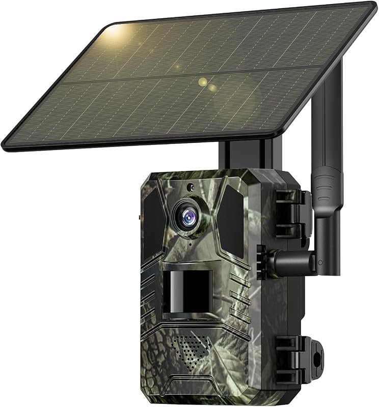 SEHMUA Trail Camera offers 2K HD live streaming, AI-powered animal det
