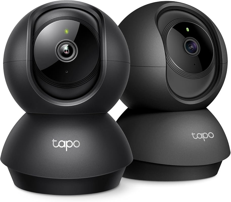 Tapo C211 2K Pan Tilt Security Camera (2‑Pack) for Baby Monitoring and