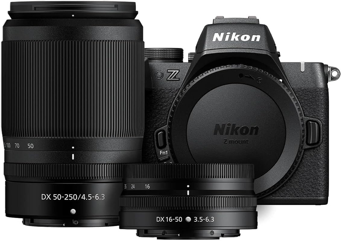 Nikon Z50 II Mirrorless Camera with 16‑50mm & 50‑250mm Lenses, Design,