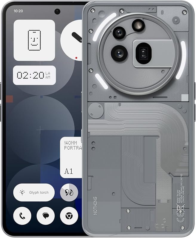 Nothing Phone 3a Pro 5G Unlocked with 12GB RAM, 256GB storage, 50MP ca