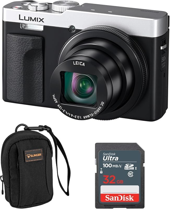 Panasonic LUMIX ZS99 30x Optical Zoom Camera with 24‑720mm Lens, 4K Vi