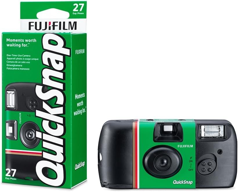 Fujifilm QuickSnap Flash 400 Disposable 35mm Camera – 27 Exposures, 40