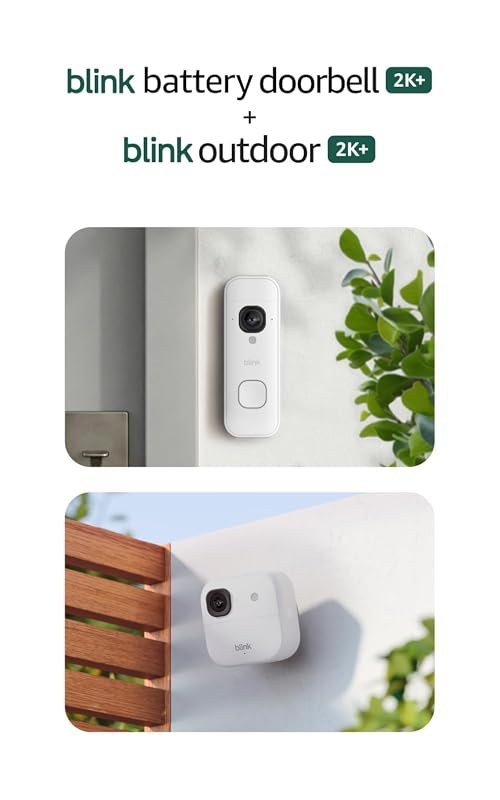 Blink Battery Doorbell 2K+ & Outdoor 2K+ Kit – 5 Cameras, 2K Video, Au