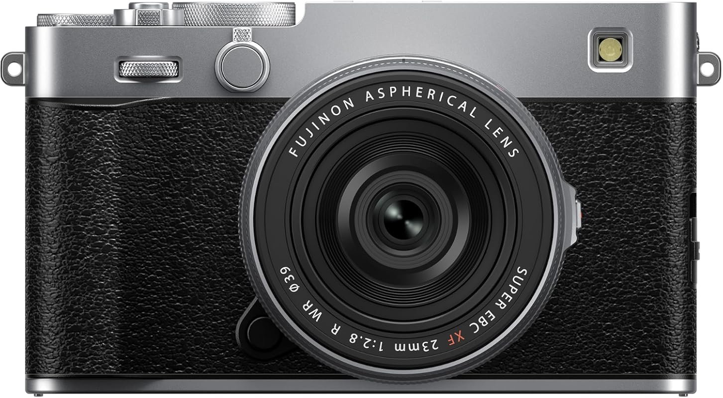 Fujifilm X‑E5 Mirrorless Camera with XF23mm f/2.8 Lens – Silver Body, 