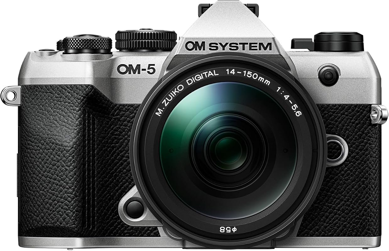 OM SYSTEM OM‑5 Mark II with M.ZUIKO 14‑150mm f/4‑5.6 II lens, weather‑