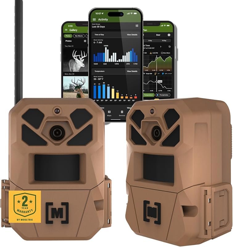 Moultrie Edge 3 Cellular Trail Camera 2‑Pack delivers 40MP photos, ult