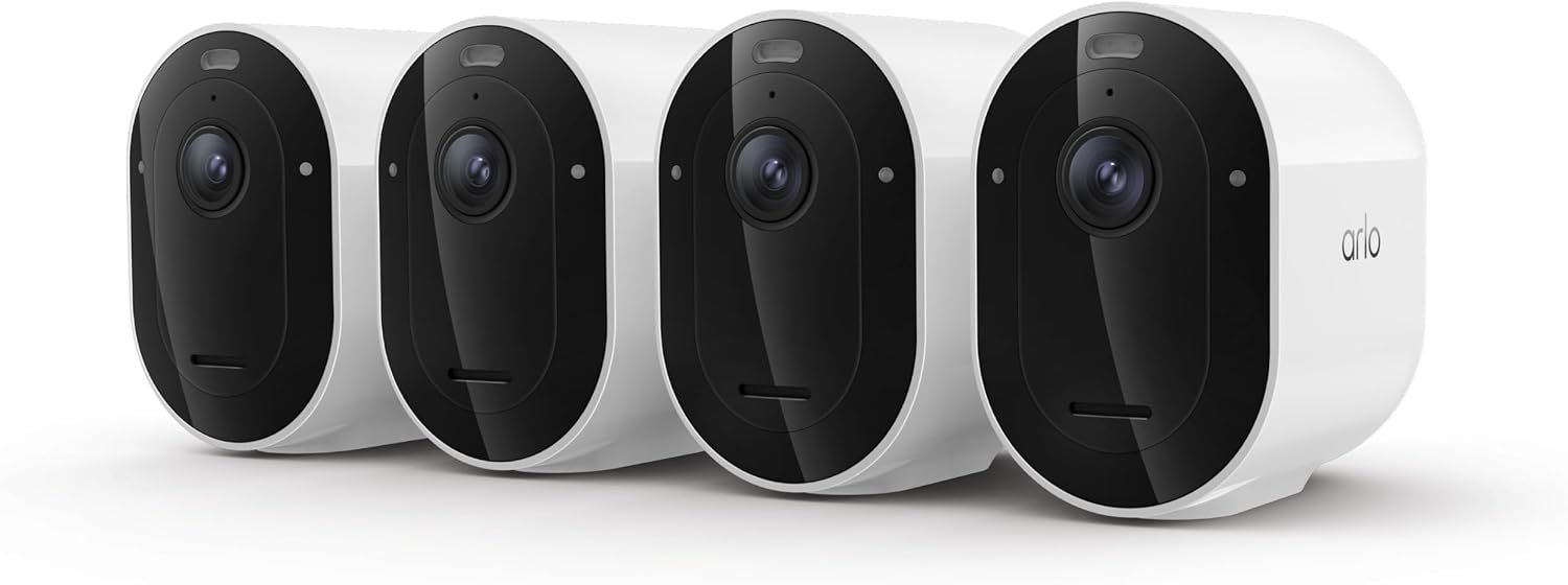Arlo Pro 6th‑Gen Wireless Security Camera – 4‑Camera System, 2K HDR Vi