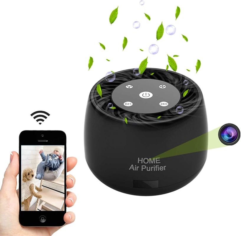 WiFi Security Hidden Camera delivering 1080P HD video, Night Vision an