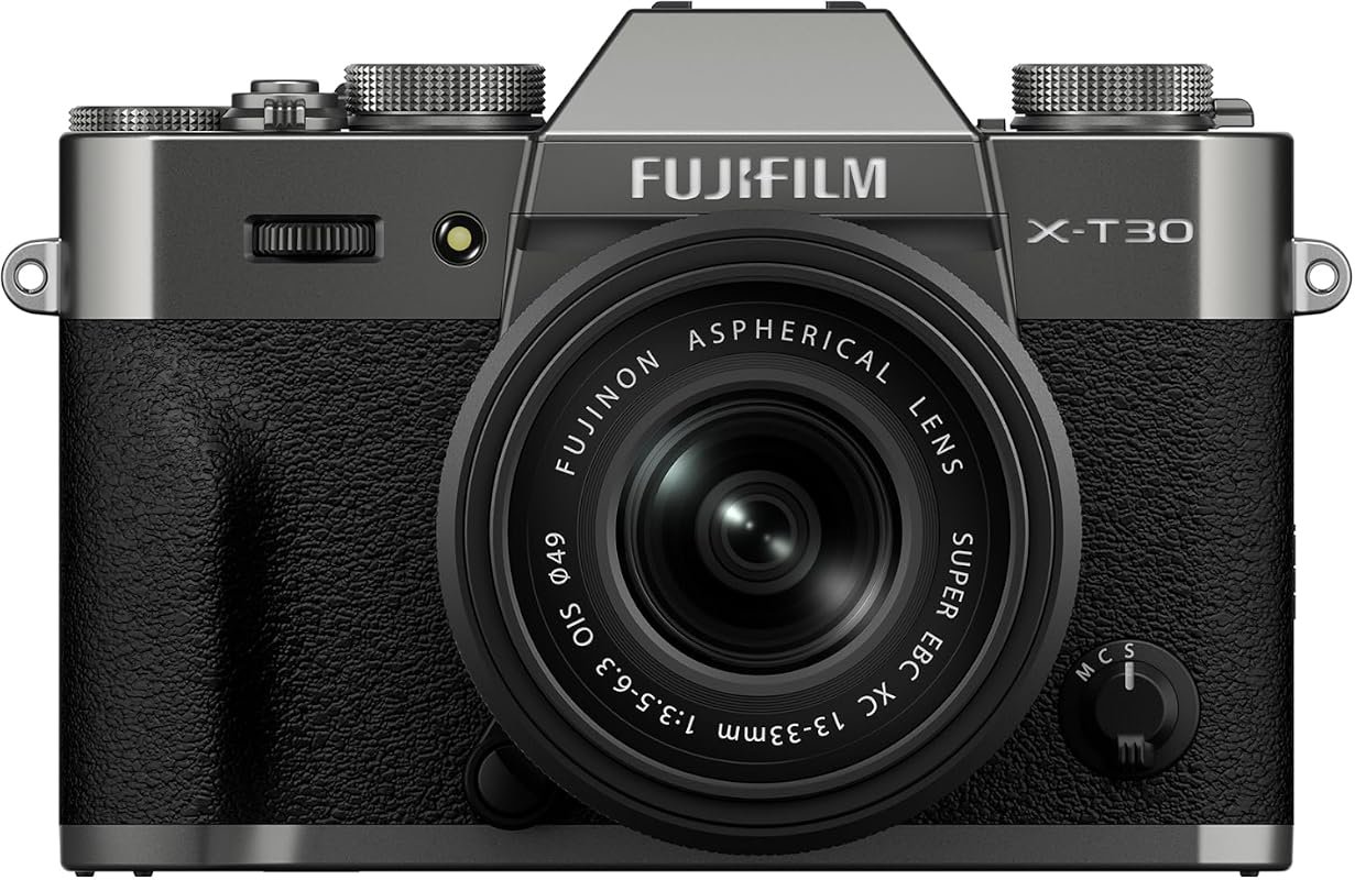 Fujifilm X‑T30 III Mirrorless Camera with XC13‑33mm Lens Kit – Charcoa