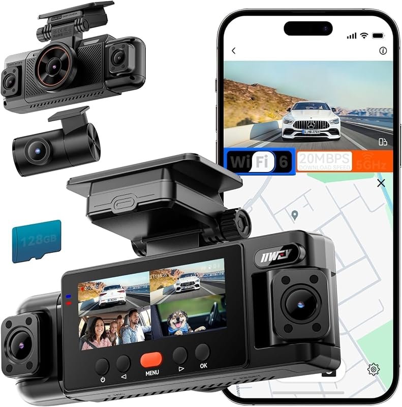 IIWEY N6 4‑Channel 360° Dash Cam