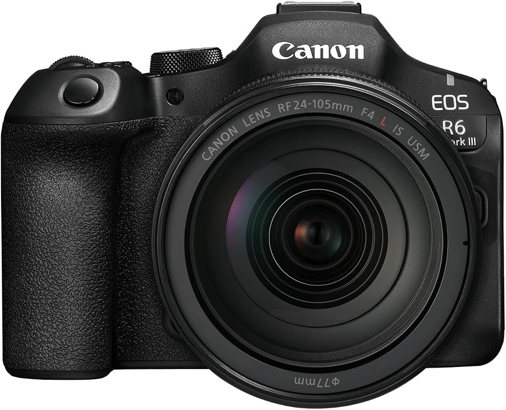 Canon EOS R6 Mark III with RF24‑105mm F4 USM Lens Kit, Full‑Frame Mirr