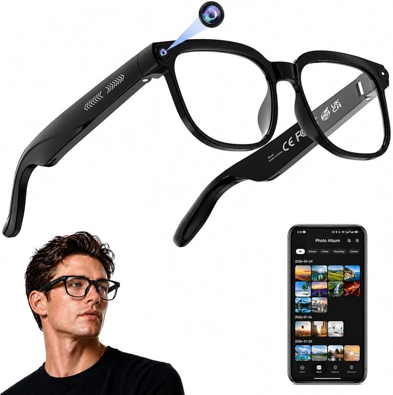 AI Smart Glasses with Integrated 4K Camera, Real‑Time Translation, and