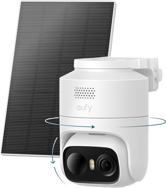 eufyCam C37 Solar Security Camera – Wireless Outdoor, 2K Resolution, N