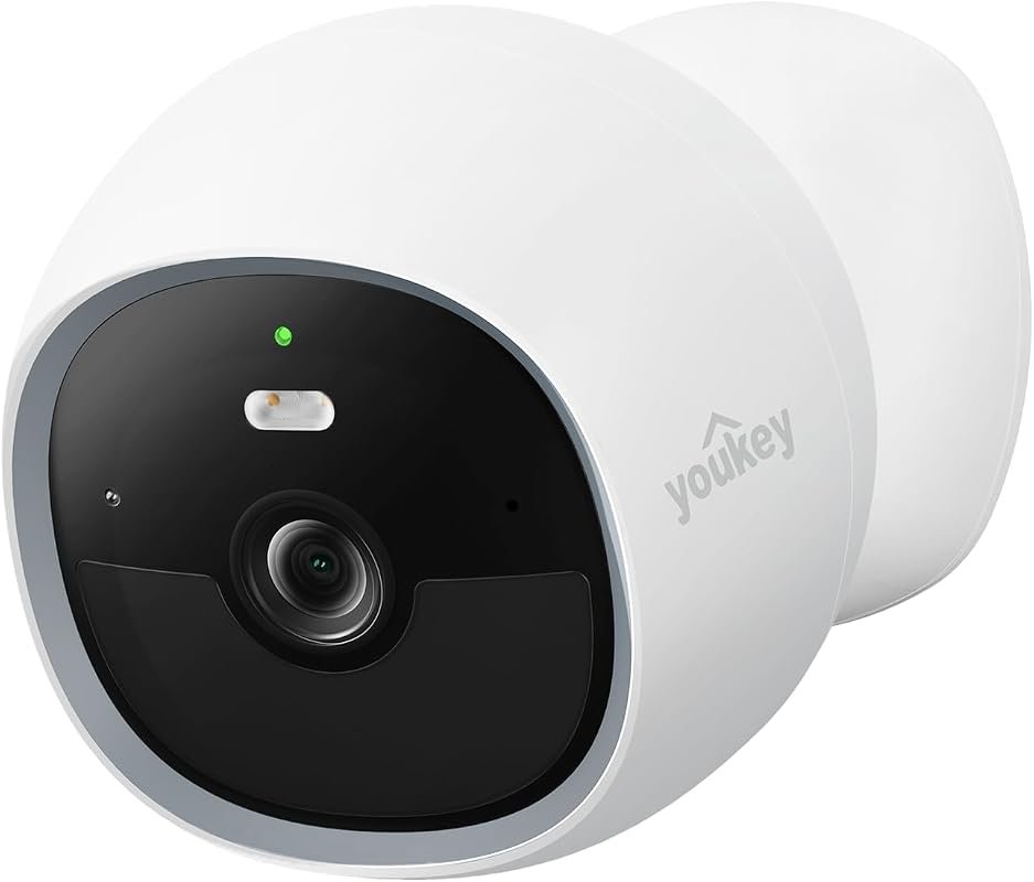 youkey S320 Magnetic 2K Security Camera, Battery‑Powered, Wire‑Free, 8