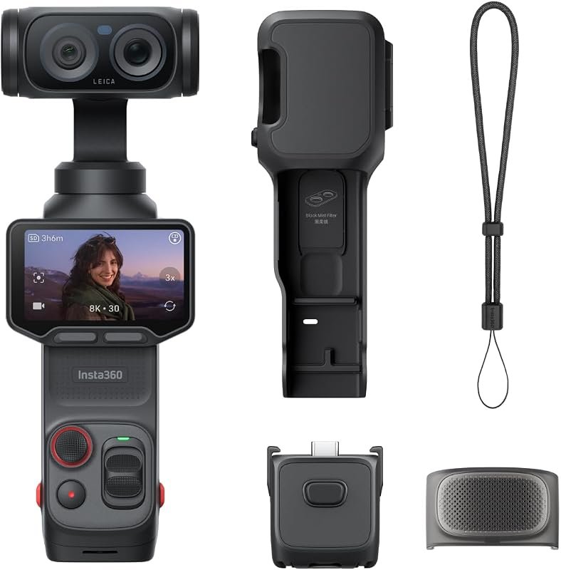 Insta360 Luna Ultra 8K Vlogging Camera with Leica lenses, 12× zoom, 1″