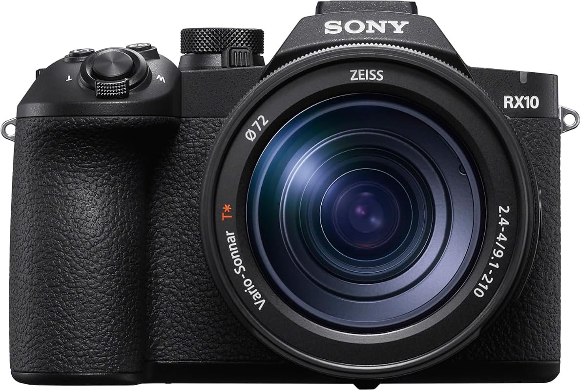 Sony RX10 V camera with 25x zoom 24‑600mm f/2.4‑4 lens, 20.1MP stacked