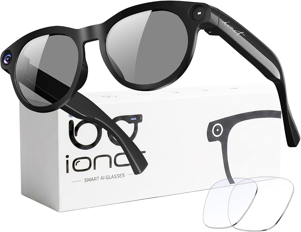 AI Smart Sunglasses with 4K HD Video Camera – Polarized Lenses, Voice 
