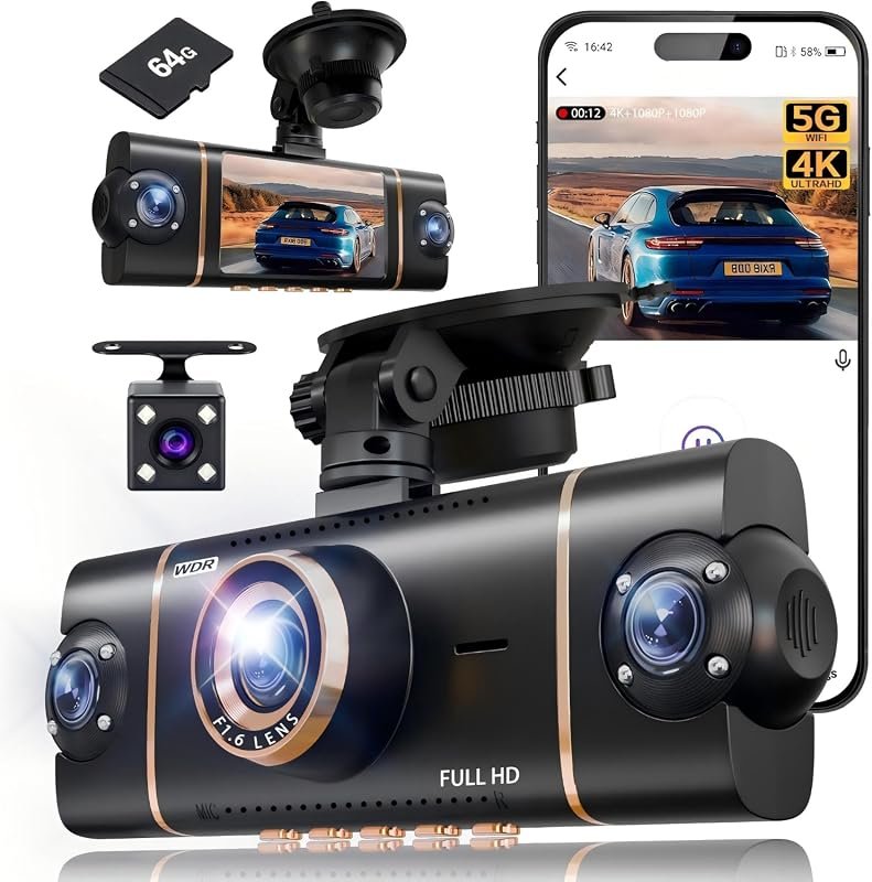 4‑Channel 360° Dash Cam