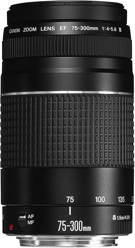 Canon EF 75-300mm f/4-5.6 III Telephoto Zoom Lens – Versatile, lightwe