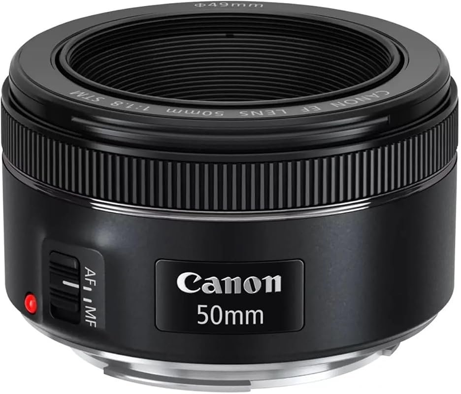 Canon EF 50mm f/1.8 STM Lens – Compact Prime for EOS DSLR, Fast Bright