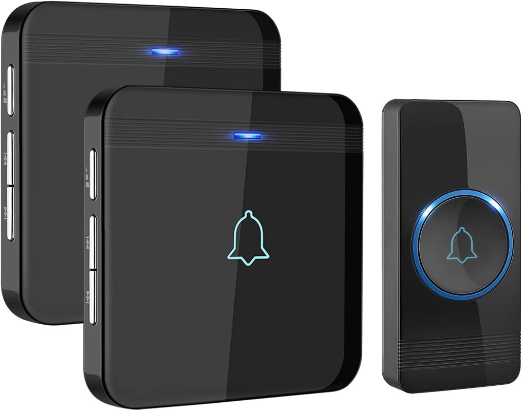 AVANTEK Wireless Doorbell Kit – 1300‑ft Range, Waterproof Design, Dual
