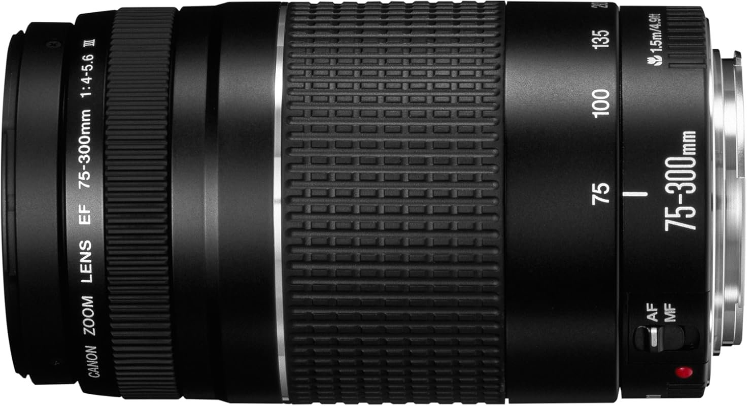Canon EF 75-300mm f/4-5.6 III Telephoto Zoom Lens – Lightweight zoom f