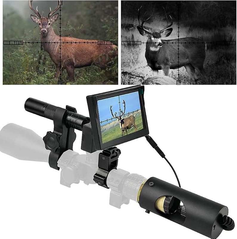 DIY Night Vision Scope with 5‑Inch LCD Display, 850nm IR Illuminator a