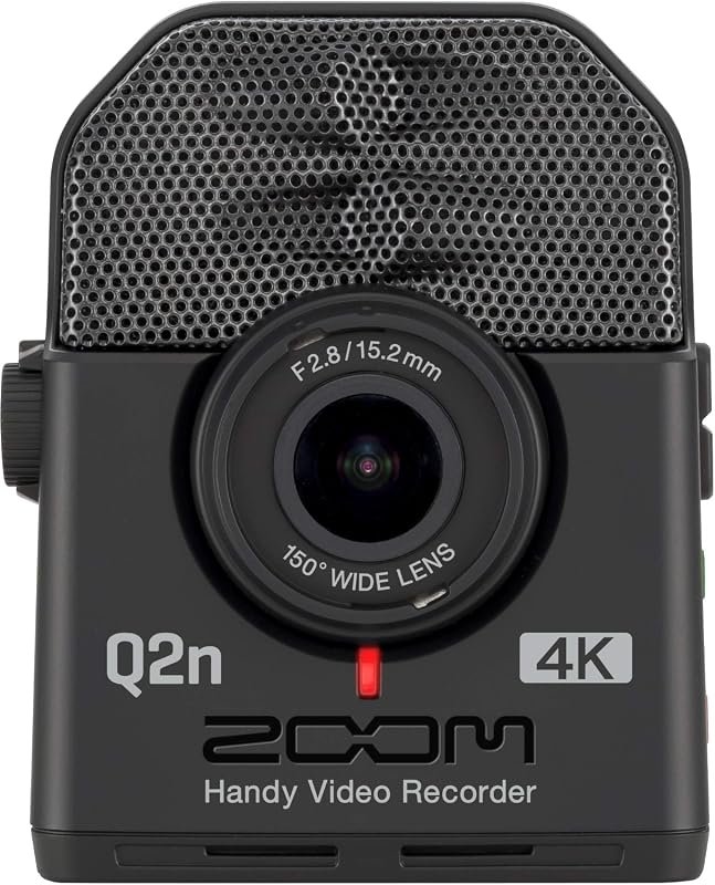 Zoom Q2n‑4K Video Recorder with 4K Video, Integrated Mic, and Live‑Str
