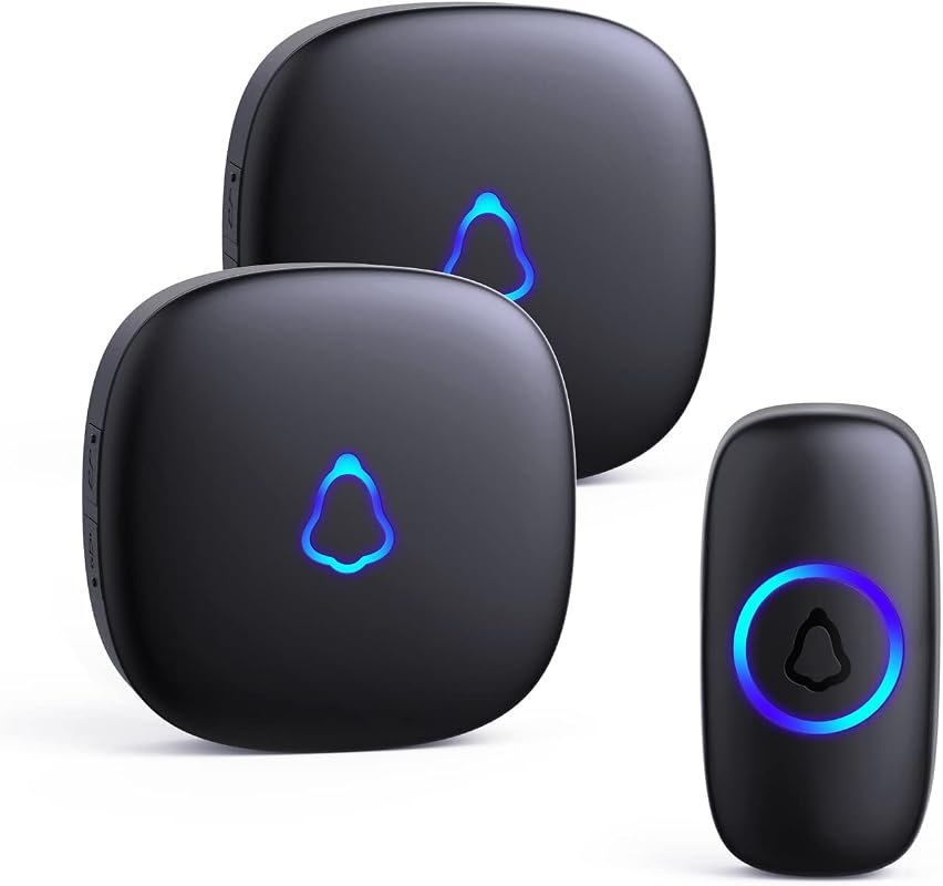 SECRUI M520+F55 Wireless Doorbell – Two Receivers, Easy Install, Adjus