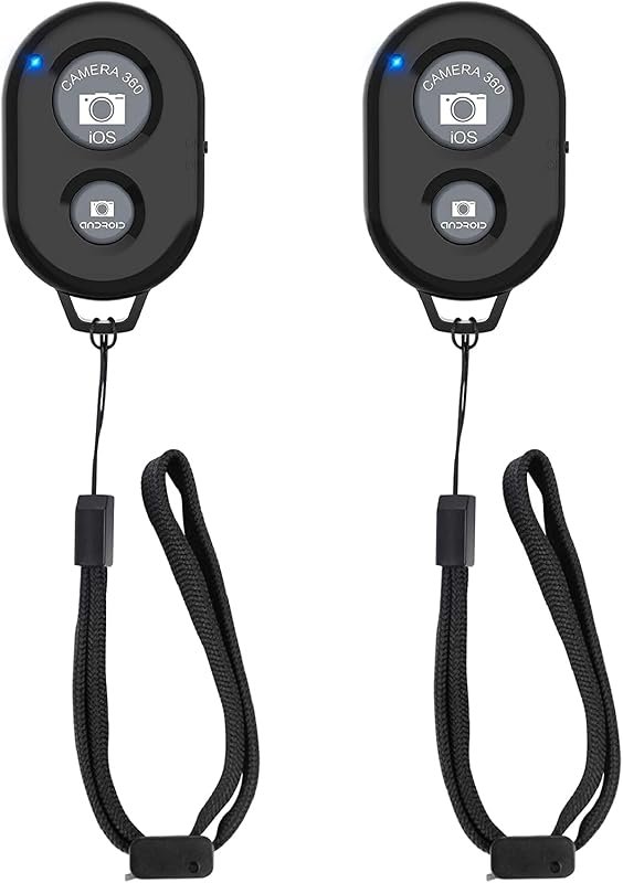 zttopo 2‑Pack Wireless Camera Remote for iPhone & Android – Includes W