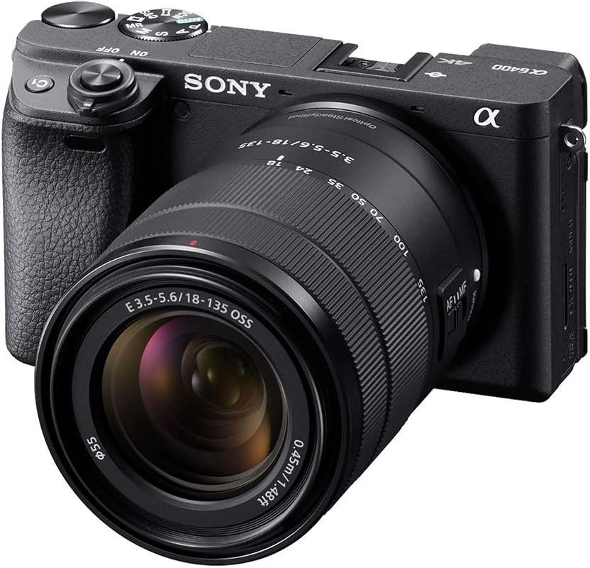 Sony Alpha a6400 Mirrorless Camera includes 18‑135mm versatile zoom le