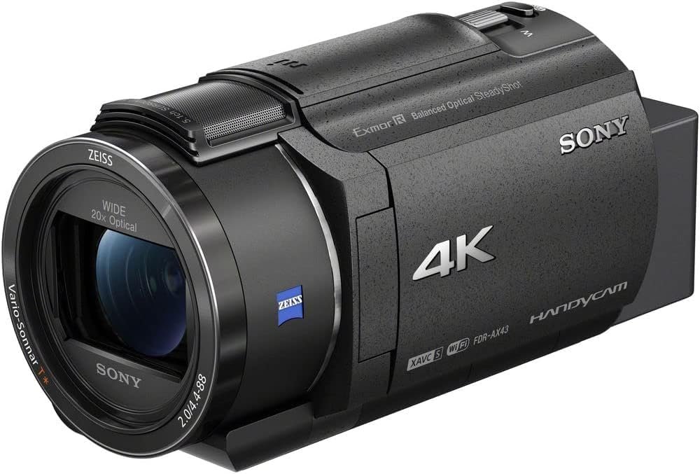Sony FDR‑AX43 4K Handycam Camcorder with Balanced Optical SteadyShot, 