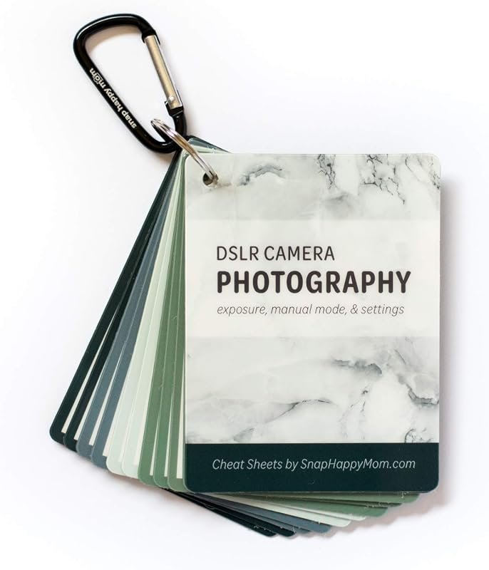 Plastic DSLR Cheat Sheet Cards – Quick Reference for Canon, Nikon & So