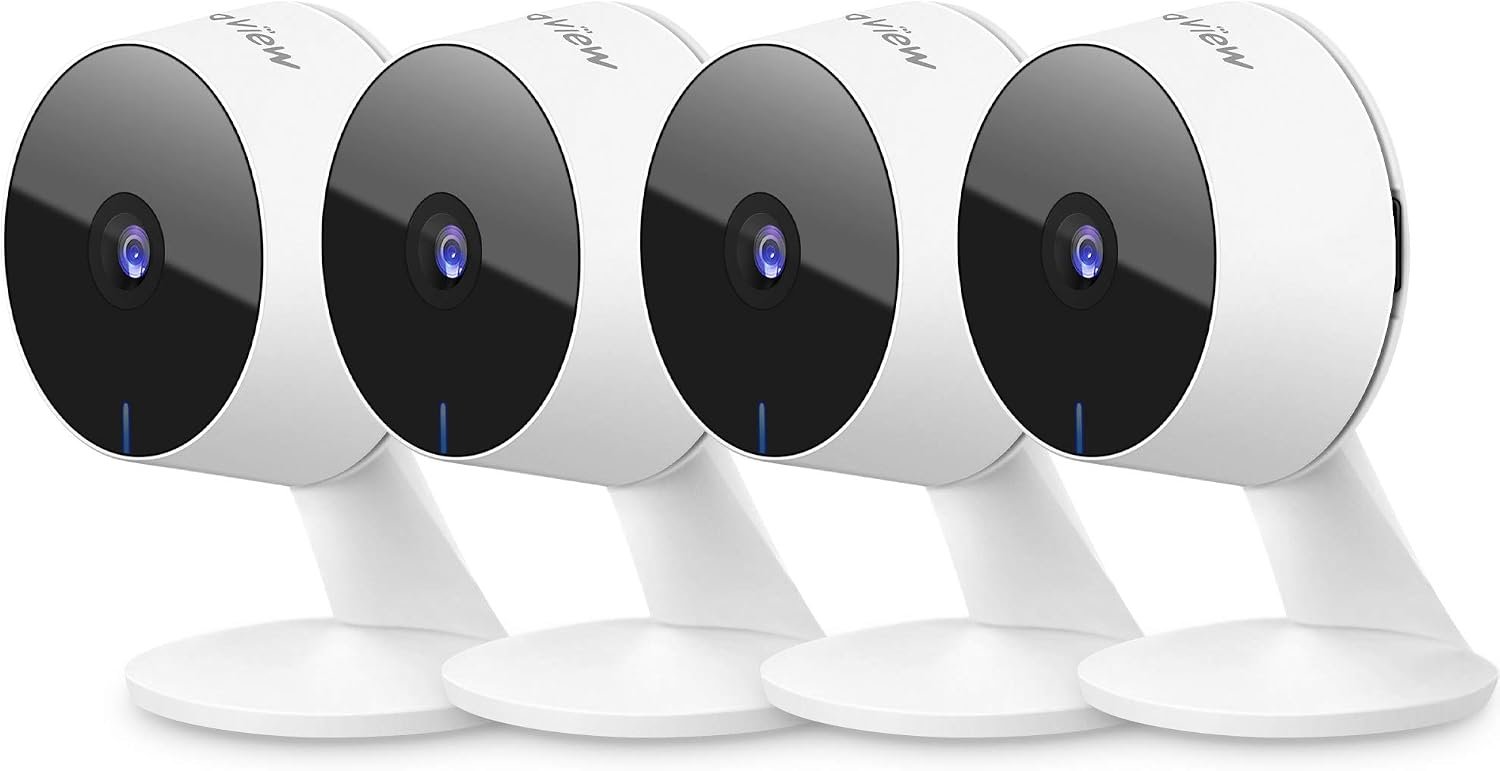 LaView 4‑Piece Indoor 1080P Wi‑Fi Security Camera Kit with Motion Dete