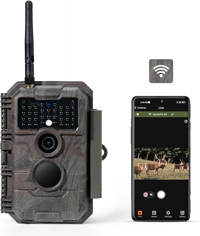 GardePro E6 WiFi Trail Camera with External Antenna for Long‑Range Connection