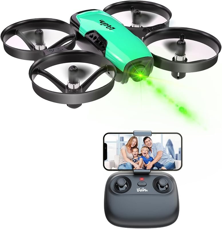 Loolinn Mini Camera Drone for Kids 8+, 90° Adjustable Lens, Remote Con