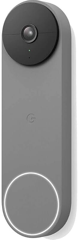 Google Nest Battery Doorbell in Ash – Smart Home Integration, HDR Vide