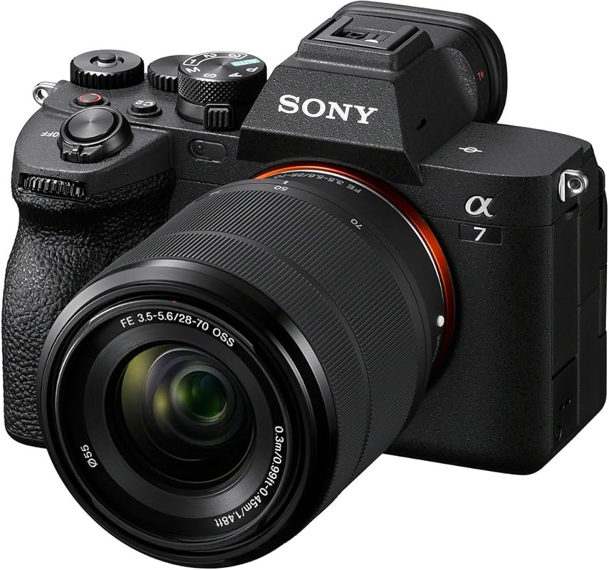 Sony Alpha 7 IV Full‑Frame Mirrorless Camera with 33MP sensor, 10fps b
